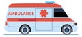 Ambulance icon. Medical emergency car. Paramedic transport