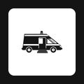 Ambulance icon, simple style Royalty Free Stock Photo