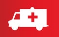Ambulance icon vector illustration