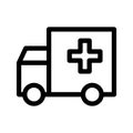 Ambulance Icon Vector Symbol Design Illustration Royalty Free Stock Photo