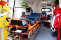 Ambulance interior details Royalty Free Stock Photo