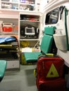 Ambulance interior details - first aid crew Royalty Free Stock Photo