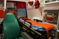 Ambulance interior details - first aid crew Royalty Free Stock Photo