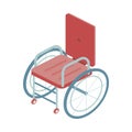 Ambulance Wheelchair Isometric Composition