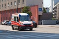 Ambulance of the JUH in Vienna Royalty Free Stock Photo