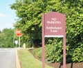 Ambulance lane sign Royalty Free Stock Photo