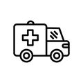 Ambulance line icon