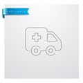 Ambulance Line Icon