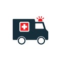 Ambulance medical van icon Royalty Free Stock Photo