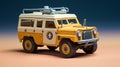 1:28mm Heroic Scale Ambulance Miniature Inspired By Johnny Quest