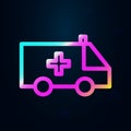Ambulance nolan icon. Simple thin line, outline vector of health icons for ui and ux, website or mobile application