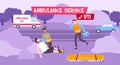 Ambulance Service Vector Illustration