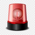 Ambulance siren icon, realistic style