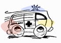 Ambulance sketch - Vector Royalty Free Stock Photo