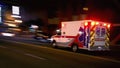 Fast speeding ambulance Royalty Free Stock Photo