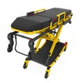 Ambulance Stretcher Trolley Isolated