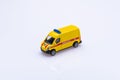 Ambulance toy isolated in front a white background Royalty Free Stock Photo