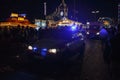 Ambulance vehicle at main street of Oktoberfest, Munich, 2015