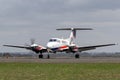 Ambulance Victoria Hawker Beechcraft B200C King Air Air Ambulance aircraft VH-VAE arriving at Avalon Airport