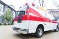 ambulance white and red car Royalty Free Stock Photo