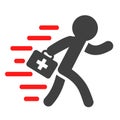 Ambulances icon - vector Royalty Free Stock Photo