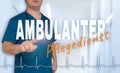 Ambulanter Pflegedienst & x28;in german Outpatient care& x29; doctor shows