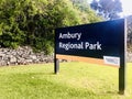 Ambury Regional park Sign at the entry.