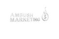 AMBUSH MARKETING concept white background 3d