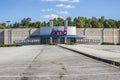 AMC movie theater closed during pandemic 2020 empty parking lot Royalty Free Stock Photo