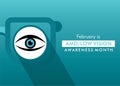 AMD or low vision awareness month concept design