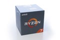 AMD Ryzen 7 CPU with original packing Royalty Free Stock Photo