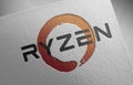 Ryzen_1 on paper texture Royalty Free Stock Photo