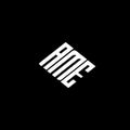 AME letter logo design on black background Royalty Free Stock Photo