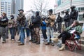 Amed Demonstrators Stand Up for a Trans Counter Protestor