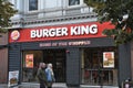 Ameican chain Burger king fast food retaurant in Copenhagen