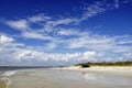 AMELIA ISLAND, FLORIDA, US - OCTOBER 22th, 2017:Beach-life on the Fernandina Beach on Amelia island