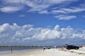 AMELIA ISLAND, FLORIDA, USA - OCTOBER 22th, 2017: Beach-life on the Fernandina Beach on Amelia island.