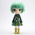 Amelia Vinyl Toy: Anime-inspired Character Design With Limited Color Range
