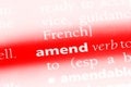 amend