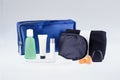 Business class essential travel kit Royalty Free Stock Photo