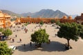 Amer Fort or Amber Fort is a fort located in Amer, Rajasthan, India Royalty Free Stock Photo