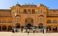 Amer Fort or Amber Fort is a fort located in Amer, Rajasthan, India Royalty Free Stock Photo