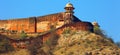 Amer Fort or Amber Fort is a fort located in Amer, Rajasthan, India Royalty Free Stock Photo