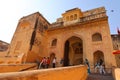 Amer Fort or Amber Fort is a fort located in Amer, Rajasthan, India Royalty Free Stock Photo