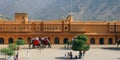 Amer Fort or Amber Fort is a fort located in Amer, Rajasthan, India Royalty Free Stock Photo