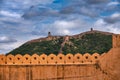 Amer Fort and Jaigarh Fort in Jaipur, Rajasthan, India