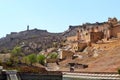 Amer fort landscape, amer town, outskirt Jaipur Rajasthan India Royalty Free Stock Photo