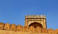 Amer fort landscape, amer town, outskirt Jaipur Rajasthan India Royalty Free Stock Photo