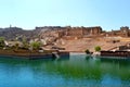 Amer fort landscape, amer town, outskirt Jaipur Rajasthan India Royalty Free Stock Photo