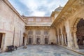 Amer Fort ancient medieval architecture structure at Jaipur, Rajasthan, India Royalty Free Stock Photo